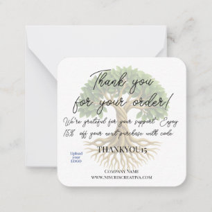 Thank You Tree of Life Business Promotional Client Card