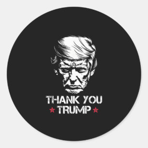 Thank You Trump 3 Classic Round Sticker