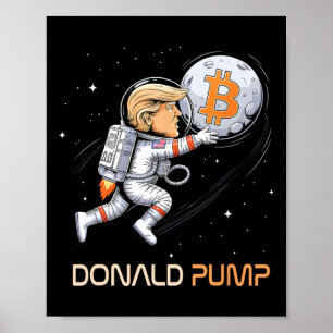 Thank You Trump Bitcoin Donald Pump Crypto Bull Pr Poster