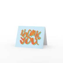Thank You Type, powder blue