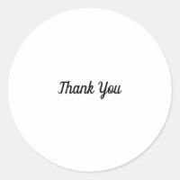 Thank you typography minimalist black and white cl