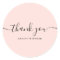 Thank you typography minimalist pastel pink