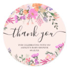 Thank you typography pastel meadow wild flowers
