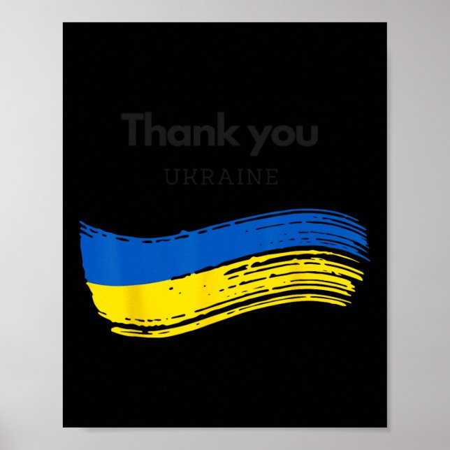 Thank You Ukraine  Poster (Front)