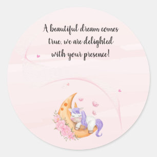 Thank you unicorn sticker