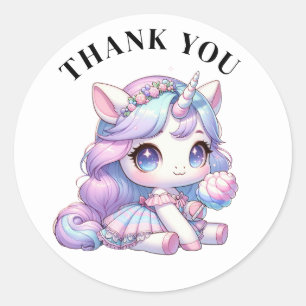 Thank you Unicorn Stickers