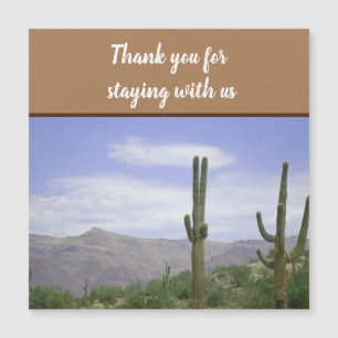 Thank You Vacation Rental Guest Welcome Desert