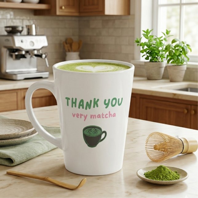 Thank You Very Matcha | Funny Matcha Latte Mug (Creator Uploaded)