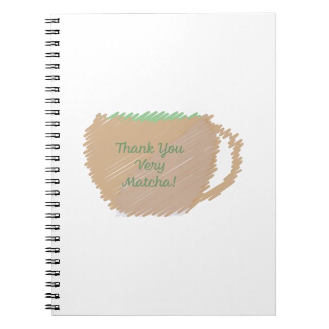Thank You Very Matcha Notebook (Front)