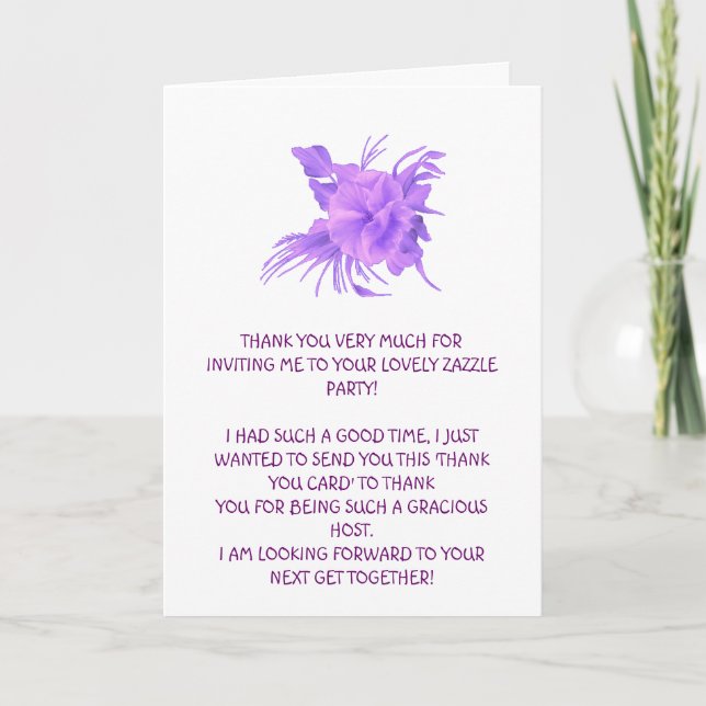 THANK YOU VERY MUCH (Front)