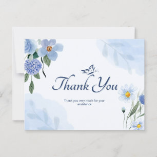 Thank you very much for your assistance  postcard