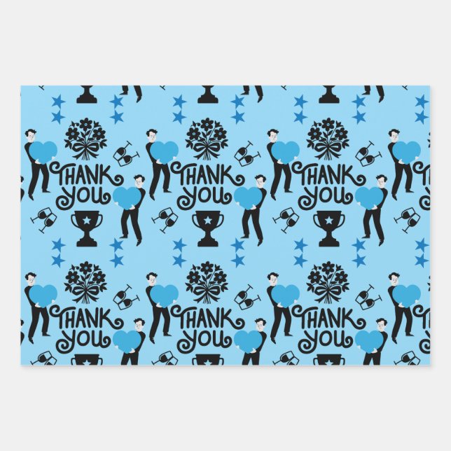 Thank You Very Much Wrapping Paper Sheet (Front)