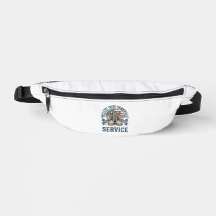 Thank You Veteran Patriotic Boots Service Shirt_1 Bum Bags