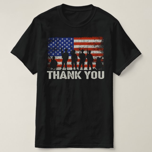 thank you veteran T-Shirt (Design Front)