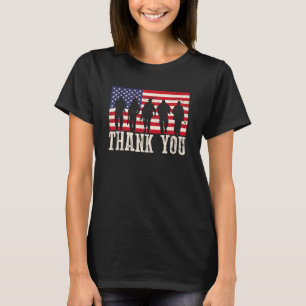 Thank You Veterans American Flag T-Shirt