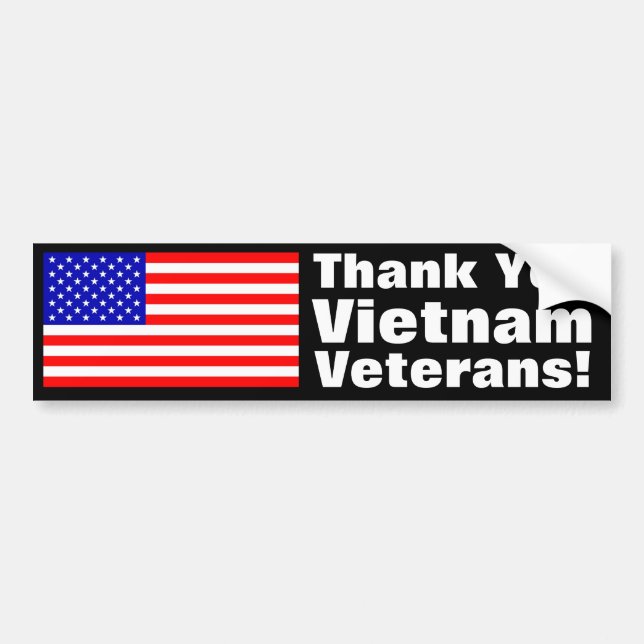 Thank You Veterans! Bumper Sticker (Front)