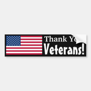 Thank You Veterans! Bumper Sticker