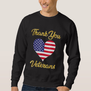 Thank You Veterans Combat Boots Poppy Flower Veter Sweatshirt