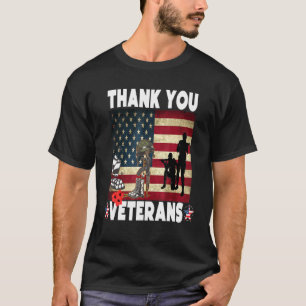 Thank You Veterans Combat Boots Veteran Day Americ T-Shirt