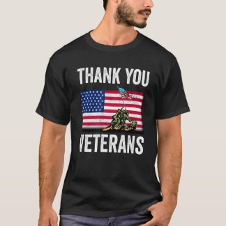 Thank You Veterans Combat Veteran Day T-Shirt
