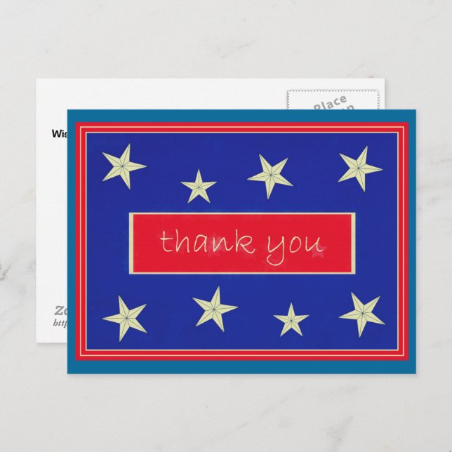 Thank You  ... Veterans Day Postcard (Front/Back)