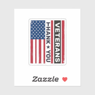 Thank You Veterans Distressed Flag Vector Design_1