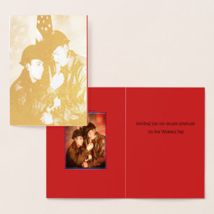 Thank You Veterans Foil Card