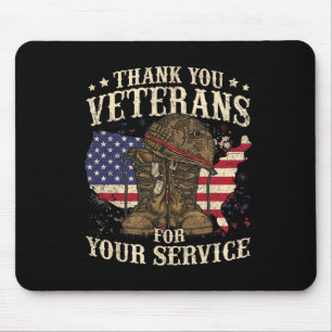 Thank You Veterans For Your Service Veterans Day  Mouse Pad