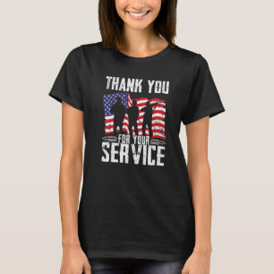 Thank you Veterans For Your Service Veterans Day   T-Shirt