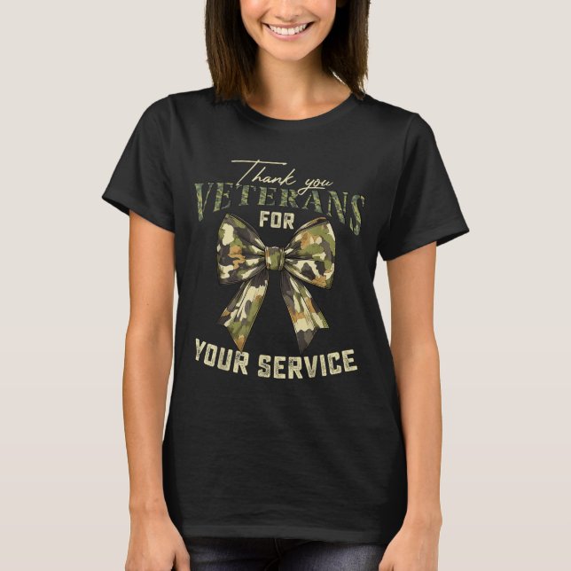 Thank You Veterans For Your Service Veterans Day  T-Shirt (Front)