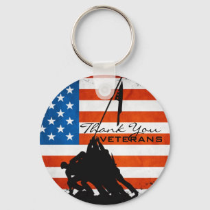 Thank You Veterans Key Ring