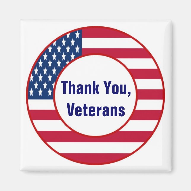 Thank you Veterans Magnet (Front)