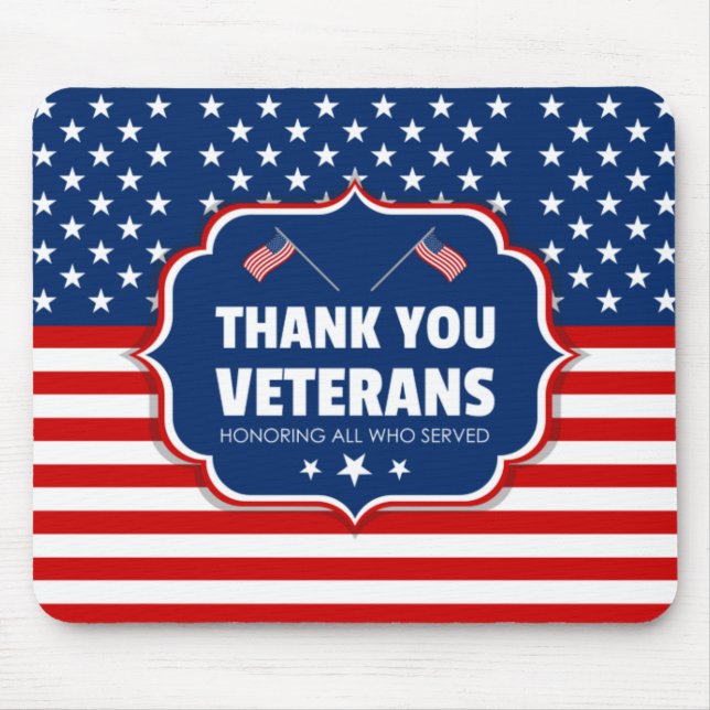 Thank You Veterans Mouse Pad (Front)