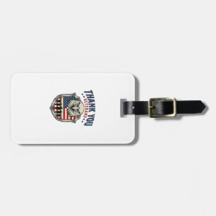 Thank You Veterans Patriotic Eagle Shield Shirt_1 Luggage Tag
