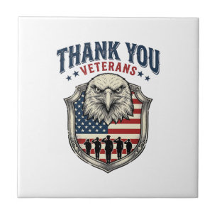 Thank You Veterans Patriotic Eagle Shield Shirt_1 Tile