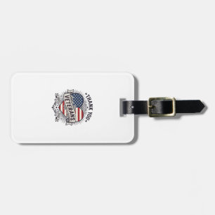 Thank You Veterans Patriotic Heart Vector Design_1 Luggage Tag