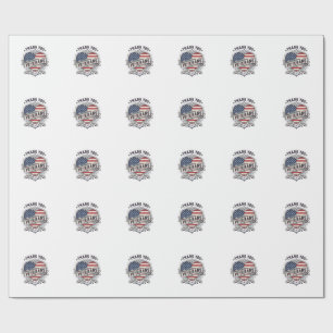 Thank You Veterans Patriotic Heart Vector Design_1 Wrapping Paper