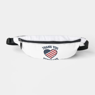 Thank You Veterans Patriotic Heart Vintage Shirt D Bum Bags