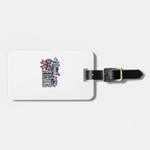 Thank You Veterans Patriotic Ribbon Vintage Shirt_ Luggage Tag