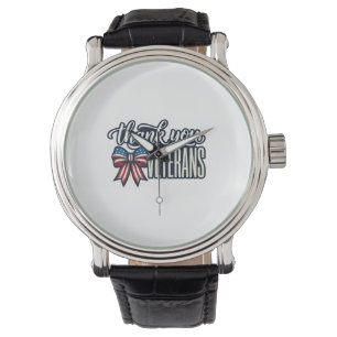 Thank You Veterans Patriotic Ribbon Vintage Shirt_ Watch