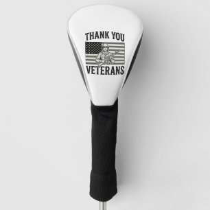 Thank You Veterans Vintage Flag Soldier Shirt Desi Golf Head Cover
