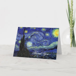 Thank you. Vincent van Gogh, Starry Night You Card