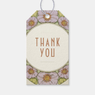 Thank You Vintage Art Nouveau Mucha Gift Tags