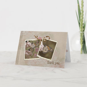 Thank You Vintage Butterflies Card