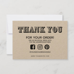 Thank you Vintage Custom Media Insert