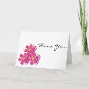 Thank You Vintage Flowers Art Card