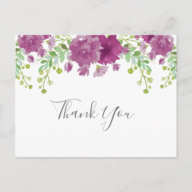 Thank you violet postcard (Front)