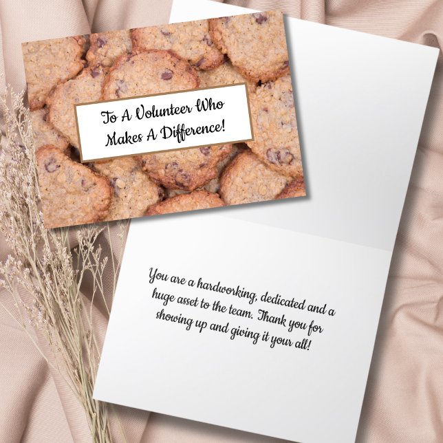 Thank You Volunteer Chocolate Chip Cookies (Creator Uploaded)