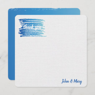 Thank You Watercolor Paint Smudge  Card