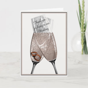 Thank You Wedding Attendants Card